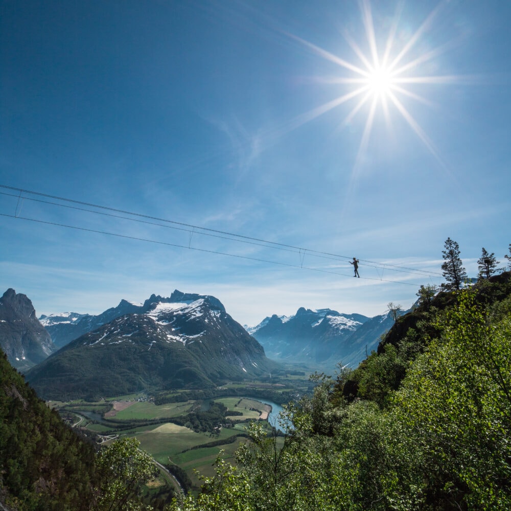 Vestveggen Via Ferrata hos Norsk Tindesenter