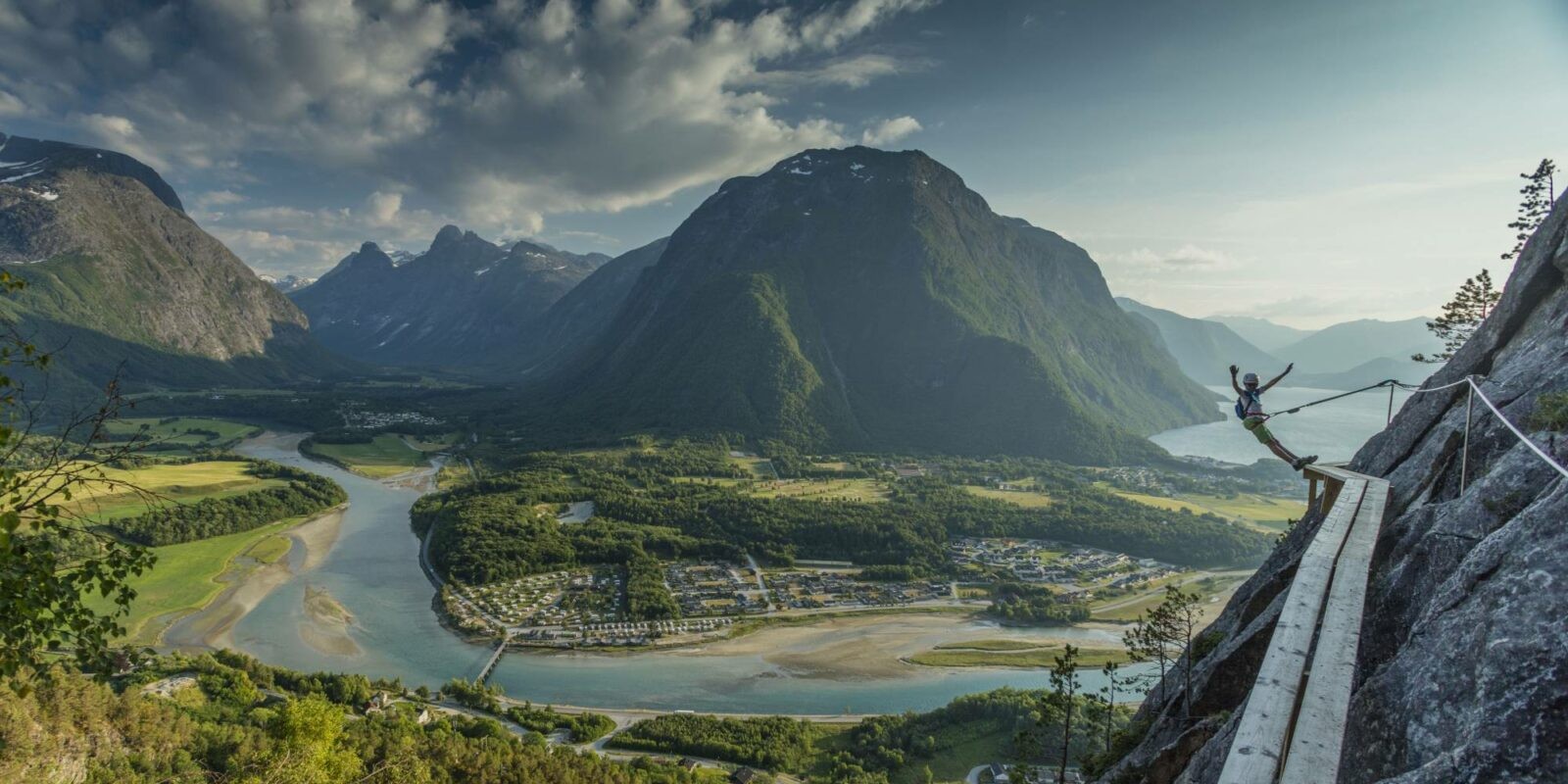 Introveggen på Norsk tindesender i Åndalsnes