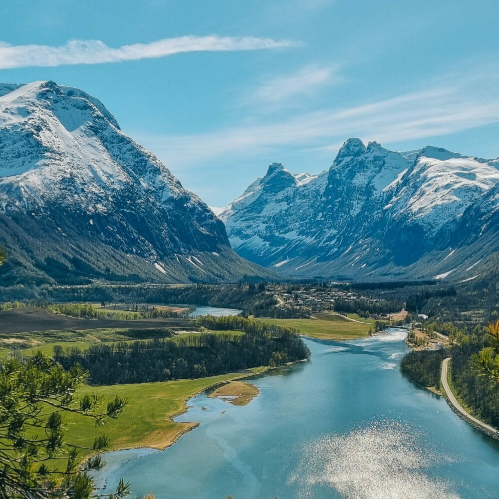 Introveggen på Norsk tindesender i Åndalsnes