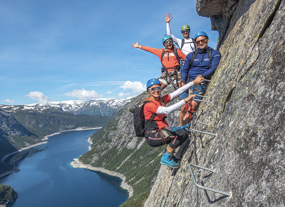 Trolltunga Via Ferrata med Trolltunga Active i Hardanger