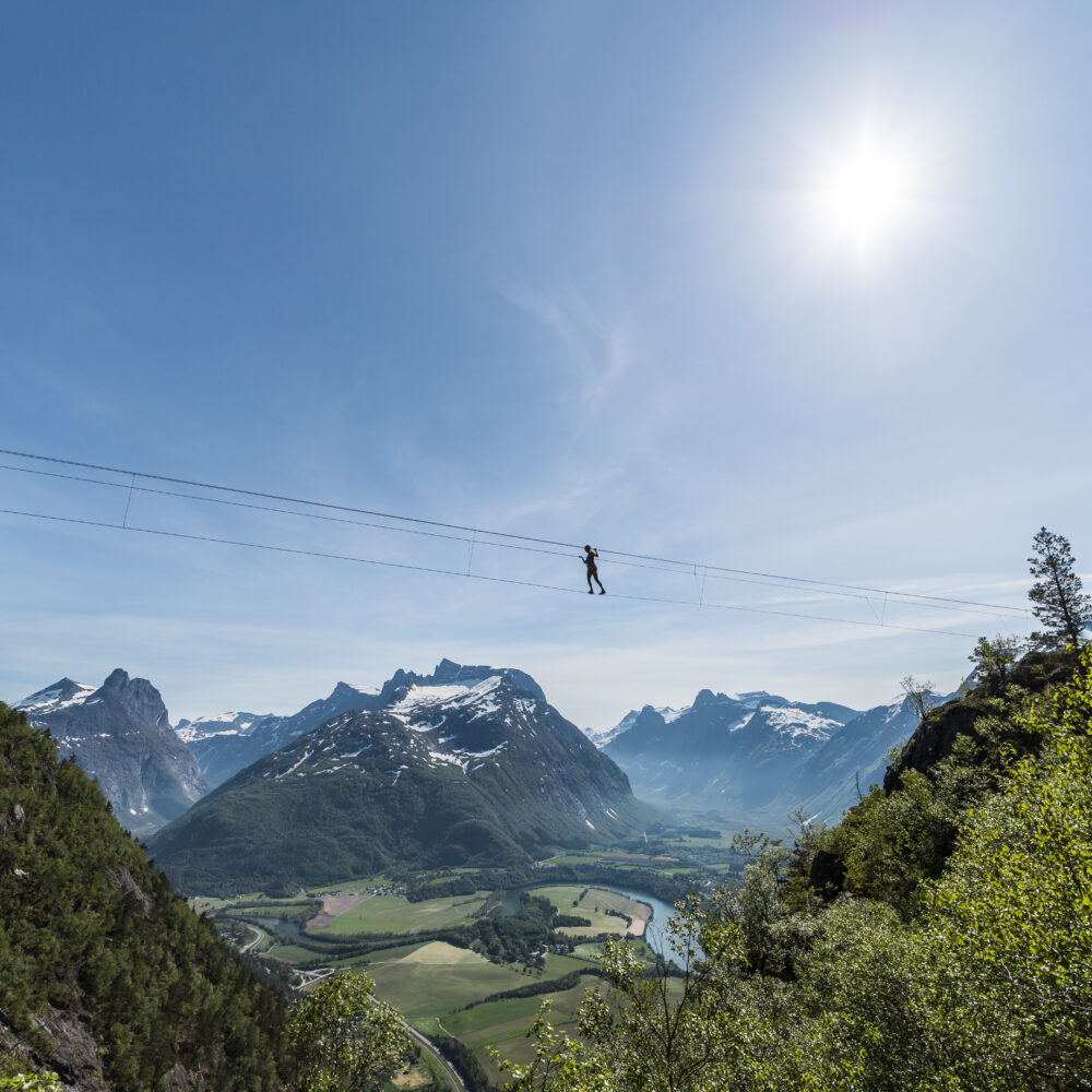 Vestveggen Via Ferrata hos Norsk Tindesenter