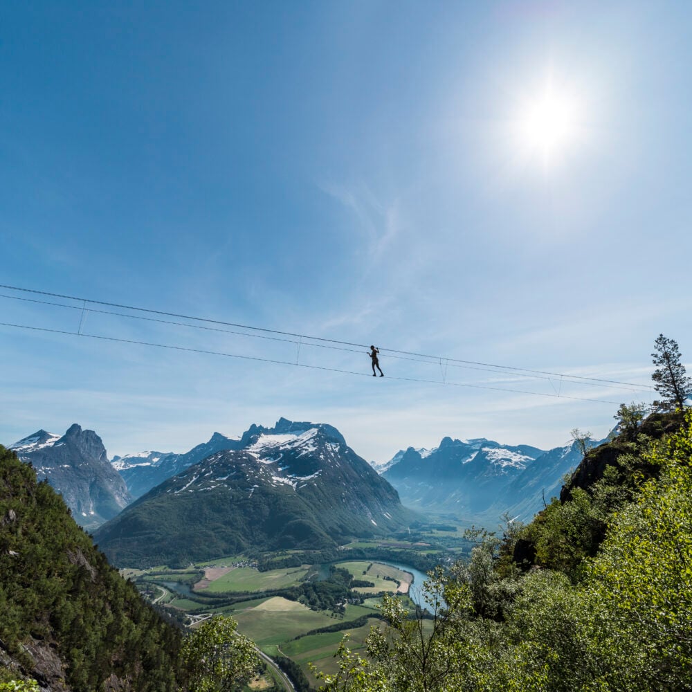 Vestveggen Via Ferrata hos Norsk Tindesenter