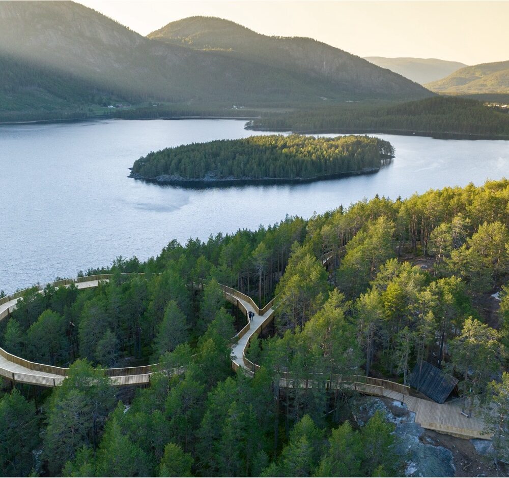 Tretoppvegen i Fyresdal