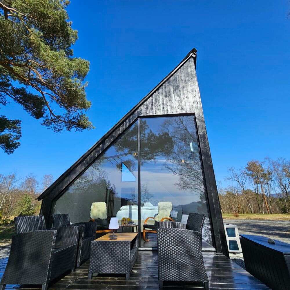 Diamanten hytte hos Norglamp i Ryfylke i nærheten av Preikestolen og Flørlitrappene