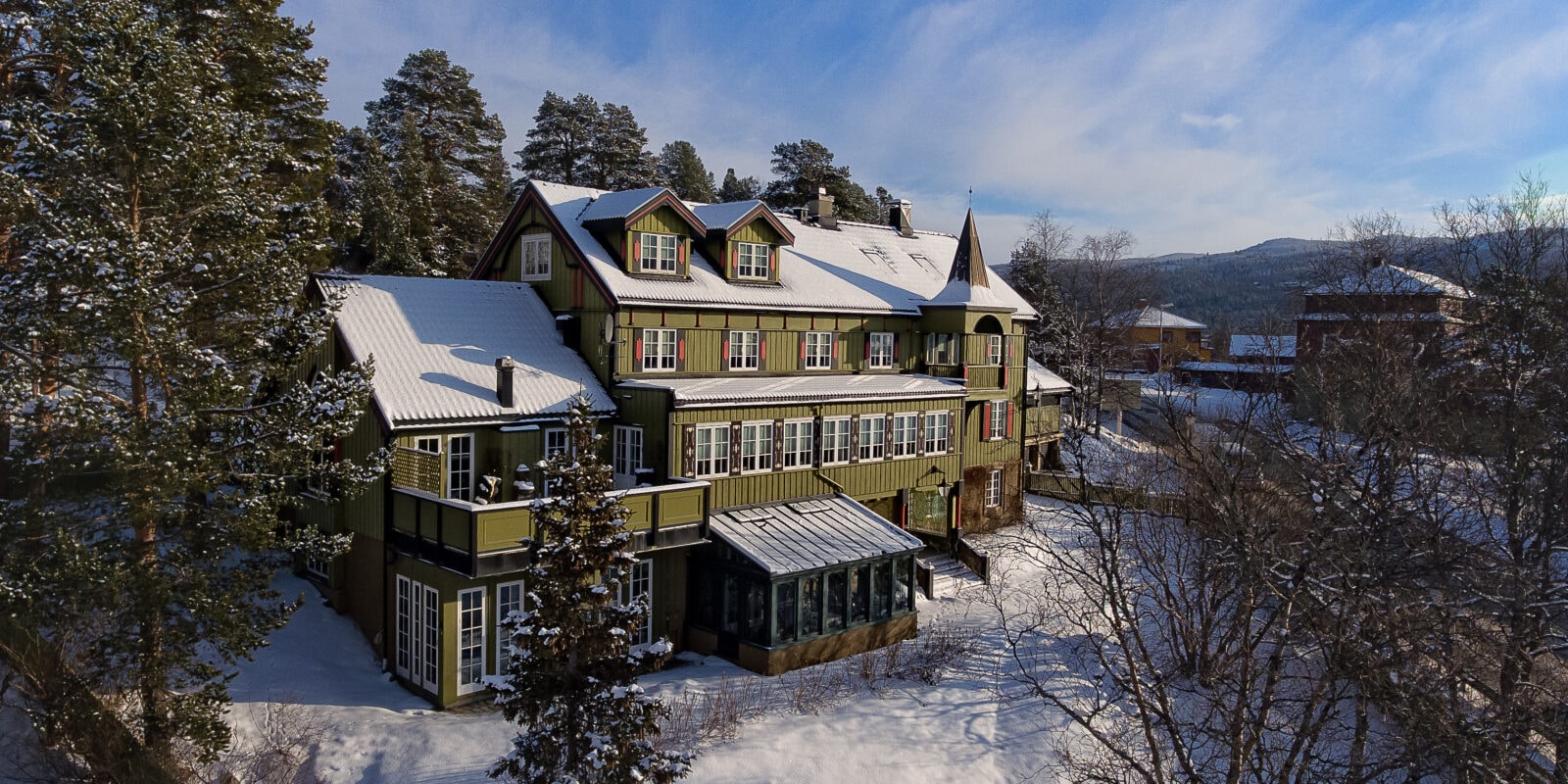 Geilo Mountain Lodge på Geilo del av de Historiske og gir 10% rabatt med rabattkode Tilbring billigst romantisk høyfjellsferie