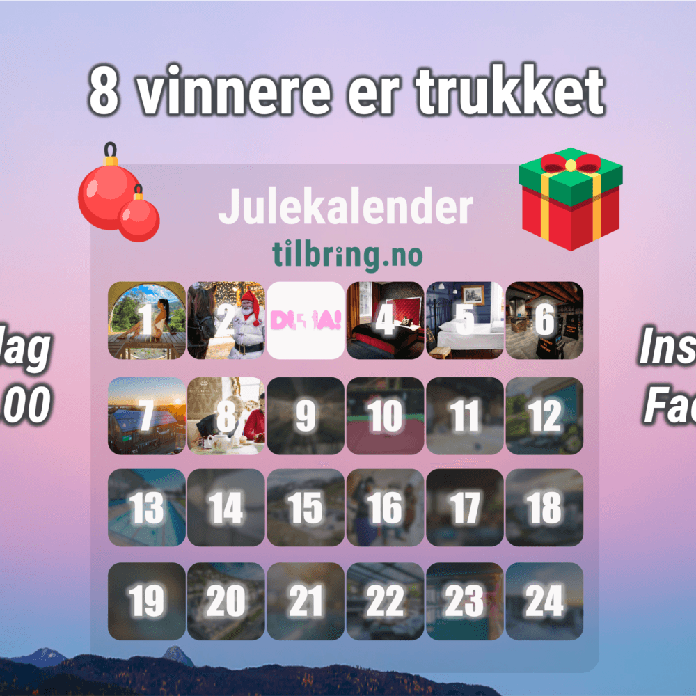 8 vinnere trukket i julekalender tilbring del 1