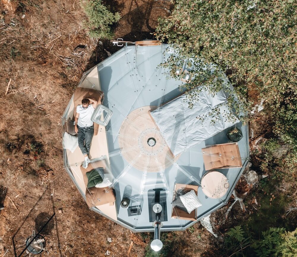 Trekos i Aurskog er en glamping iglo del av Hvilepust med rabattkode og partner av Tilbring i Akershus kommune