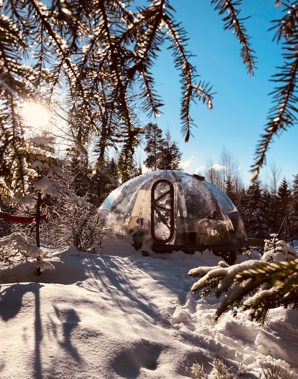 Trekos i Aurskog er en glamping iglo del av Hvilepust med rabattkode og partner av Tilbring i Akershus kommune