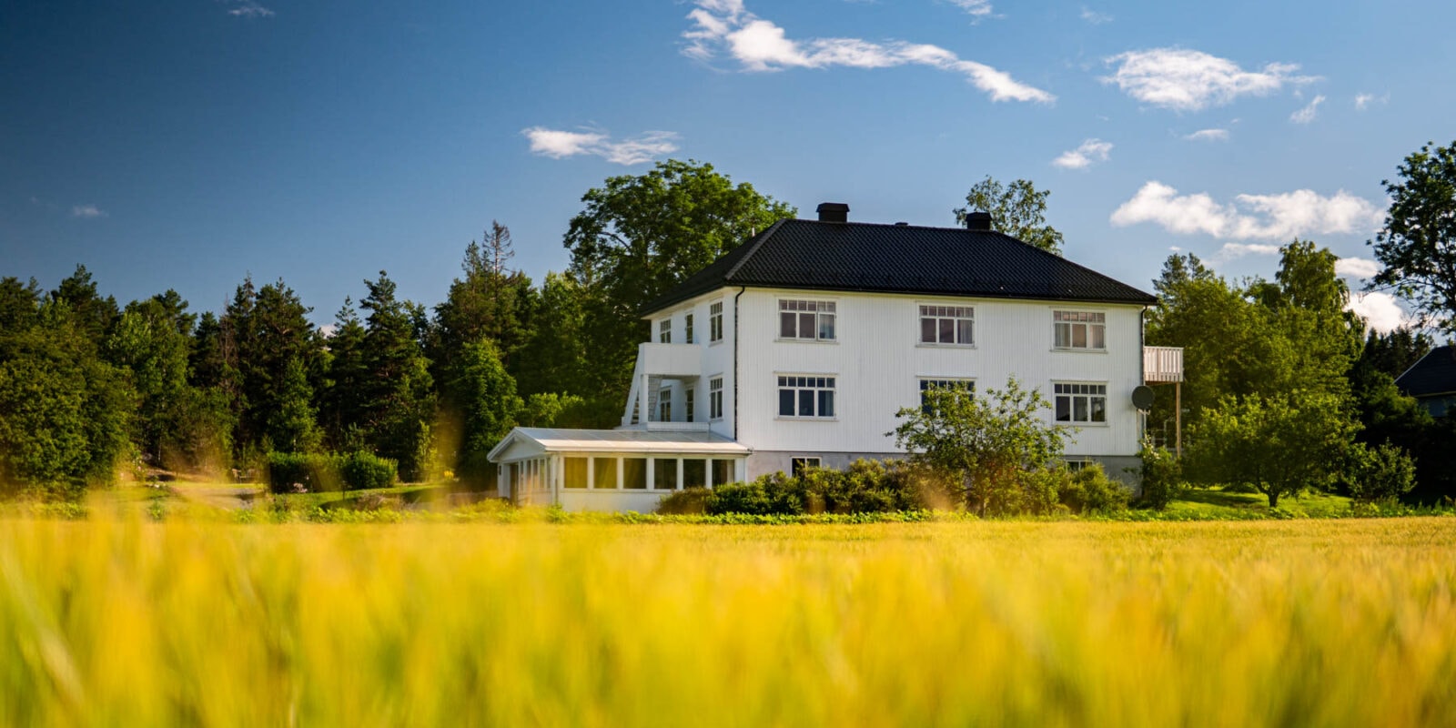 Tretopphytta til Vestre kjærnes gård partner av Tilbring med rabattkode i Østfold innspillingssted for Hver gang vi møtes på TV2